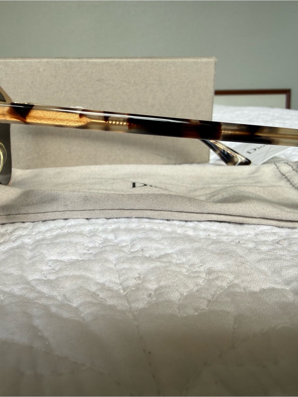 Christian Dior Reflected Aviator Sunglasses - Gold & Tortoise (52-21-140) - Picture 4 of 10
